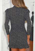 Thumbnail for your product : Pink Boutique Kendal Monochrome Long Sleeve Polka Dot Shirred Mini Dress