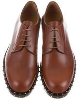 Thumbnail for your product : Valentino Leather Stud-Embellished Oxfords