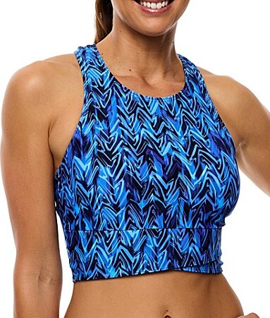 Athena Open Ocean High Neck Cropped Swim Top