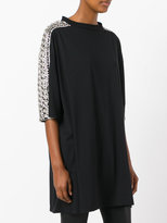 Thumbnail for your product : Amen embellished sleeve long T-shirt