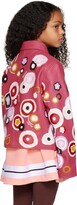 Thumbnail for your product : Marni Kids Pink Floral Leather Jacket