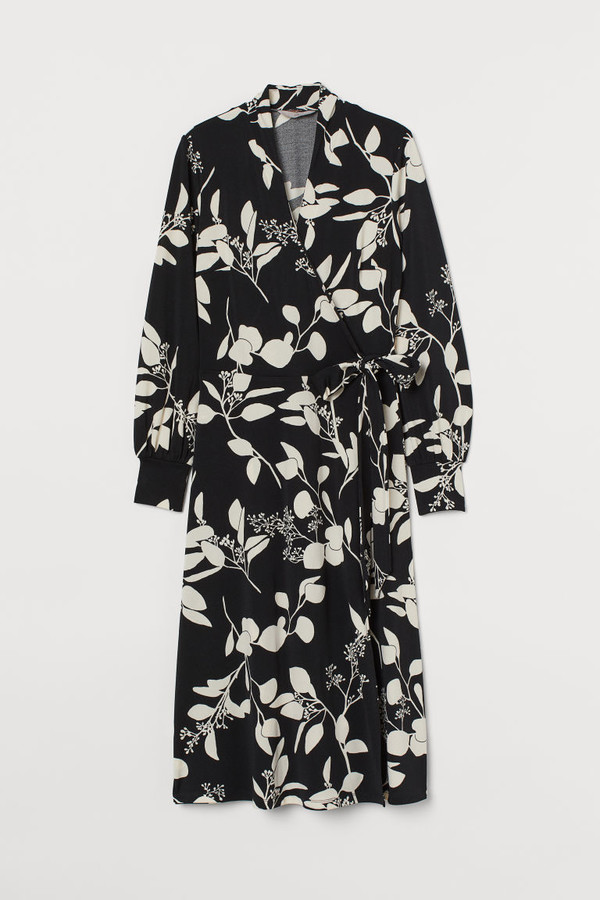 calf length wrap dress