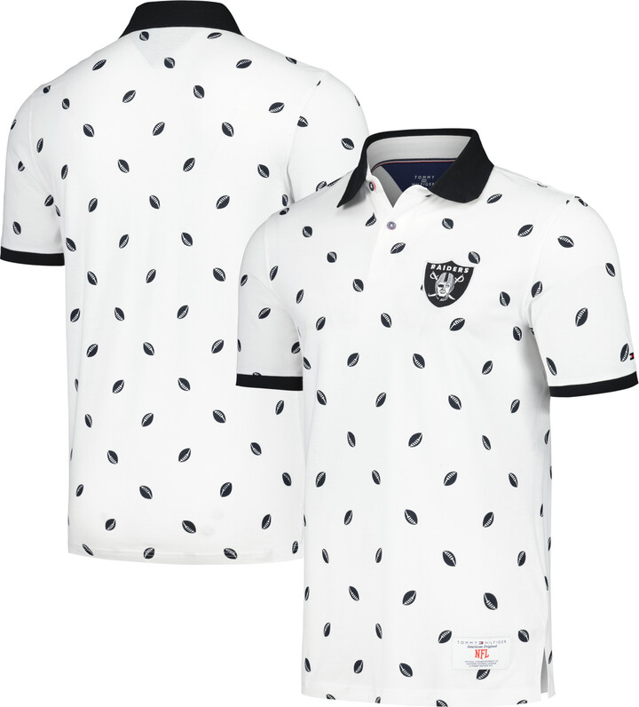 Men's Tommy Hilfiger White Las Vegas Raiders Bryce Pique Polo