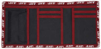 Levi's Levis Black and Red Logo Wallet