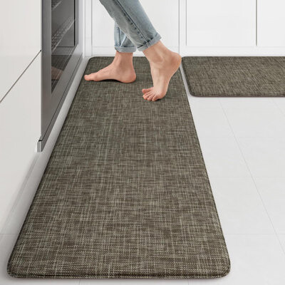 Kitchen Mats Cushioned Anti Fatigue , Padded Kitchen Floor Mats Non Slip, Comfort Textilene Kitchen Mats For Floor, Standing Mat For Laundry Office Si
