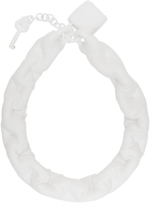 MM6 MAISON MARGIELA White Choker Chain Necklace