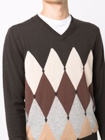 Thumbnail for your product : Ballantyne Diamond-Print Cashmere Jumper
