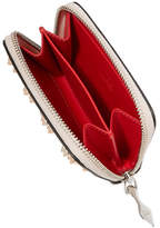 Thumbnail for your product : Christian Louboutin Panettone Spiked Textured-leather Wallet - Baby pink