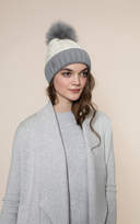 Thumbnail for your product : Soia & Kyo AMALIE-T knit hat with removable fur pom pom