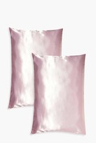 Thumbnail for your product : boohoo 2 Pack Satin Hair Protect Pillowcase