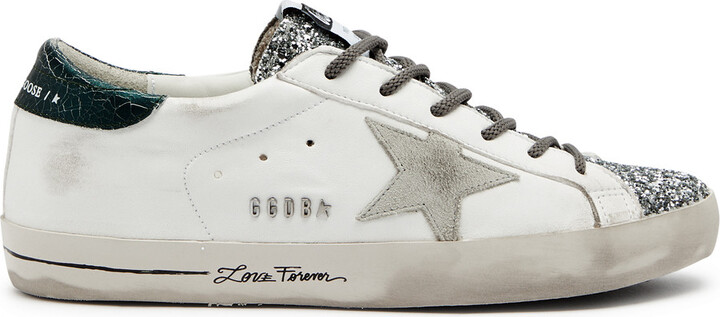 Golden Goose Superstar Distressed Leather Sneakers