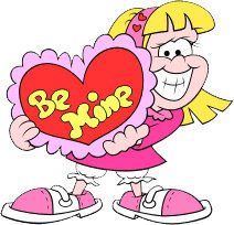 Wallhogs Valentines Be Mine Wall Decal