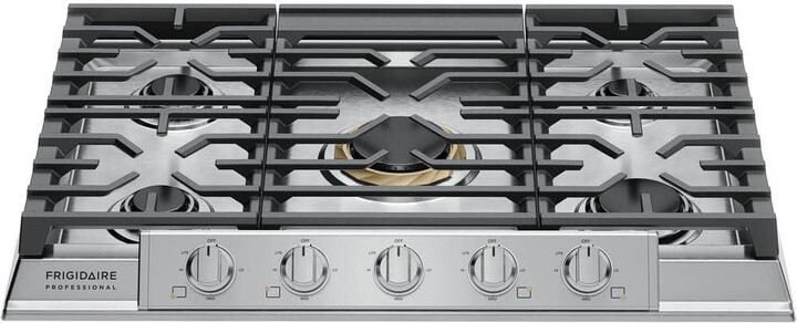 30 in. 5-Burner Gas Cooktop in Stainless Steel with Backlit Knobs