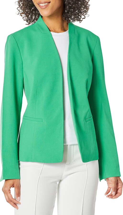 NINE WEST Womens Kiss Front Jacket 