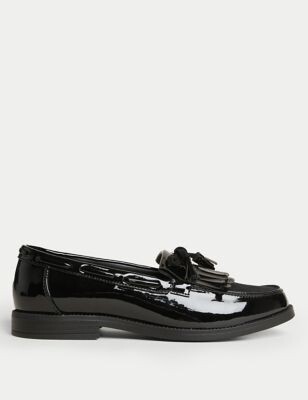 Patent Leather Loafers With Bow | ShopStyle