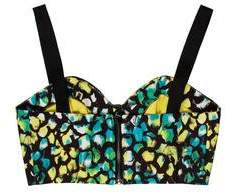 Alexis Sleeveless Printed Crop Top w/ Tags