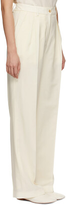 LOULOU STUDIO Off-White Wool Sbiru Trousers
