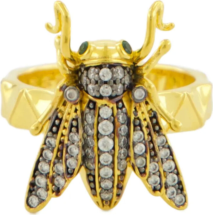 BEGÜM KHAN Baby Bee embellished ring