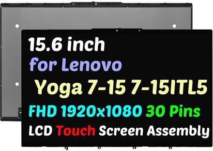 NUOLAISUN FHD LCD Display Touch Screen Digitizer Assembly for Lenovo Yoga 7i 15 82BJ0001US