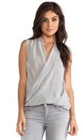 Thumbnail for your product : 7 For All Mankind Stripe Twist Cowl Tank