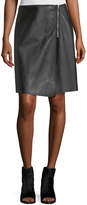 Thumbnail for your product : Rag & Bone Lloyd Side-Zip A-Line Leather Skirt
