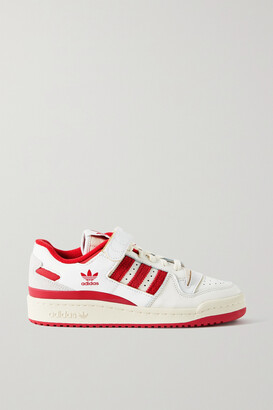 adidas Forum 84 Low Shell And Suede-trimmed Leather Sneakers - White -  ShopStyle