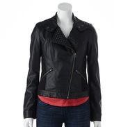 Thumbnail for your product : Rock & Republic studded faux-leather motorcycle jacket - women's
