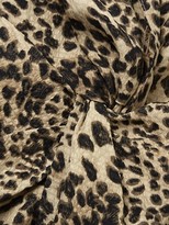 Thumbnail for your product : Rebecca Taylor Lynx-Print Short-Sleeve Ruffle Silk Dress