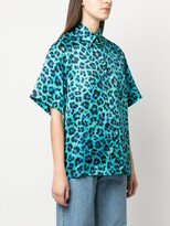 Thumbnail for your product : Sandro Leopard-Print Short-Sleeve Shirt