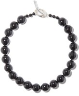 Thumbnail for your product : Sophie Buhai Onyx & Sterling-silver Beaded Choker Necklace - Black