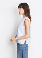 Thumbnail for your product : Vince Side Slit Cropped Shell