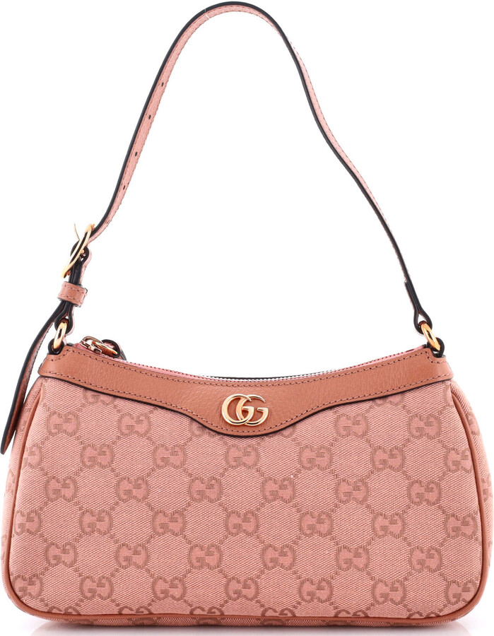 Gucci Ophidia Zip Pochette Shoulder Bag GG Canvas Small