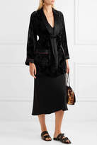 Thumbnail for your product : Etro Satin-trimmed Printed Velvet Jacket