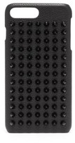 Thumbnail for your product : Christian Louboutin Loubiphone Spike Leather Iphone 8+ Case - Black