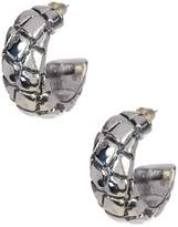 Thumbnail for your product : Simon Sebbag Sterling Silver Small Croco Hoop Earrings