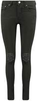 Thumbnail for your product : boohoo Loren Mid Rise Distressed Knee Skinny Jeans
