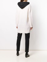 Thumbnail for your product : RED Valentino Knitted Heart Hooded Cardigan