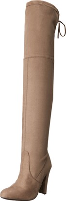 steve madden taupe over the knee boots