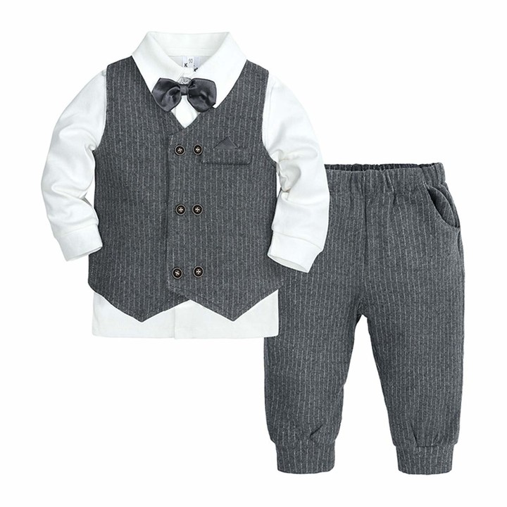 WOOKIT Baby Boys Baptism Christening Outfits Toddler Gentleman Suit Boy ...