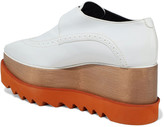 Thumbnail for your product : Stella McCartney Faux Glossed-leather Platform Brogues