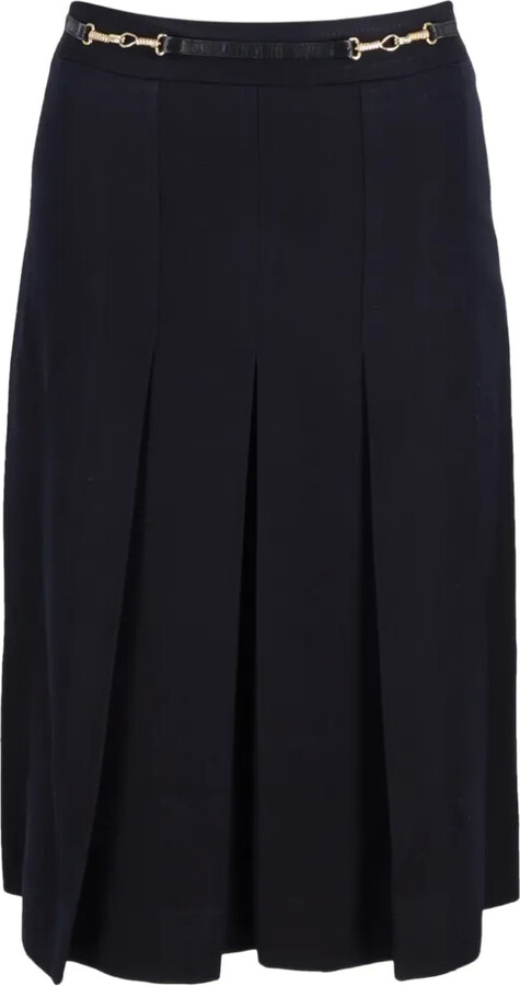 Céline Pre-Owned Pleated Midi Skirt