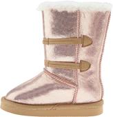 Thumbnail for your product : T&G Faux-Fur-Lined Metallic Boots for Baby