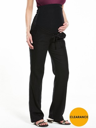Very MATERNITY Linen Mix Trousers