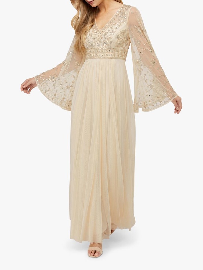 monsoon blue tatiana embellished maxi dress