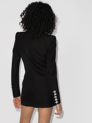 Alexandre Vauthier Crystal Buttoned Double-Breasted Blazer