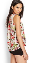 Thumbnail for your product : Forever 21 Floral Print Surplice Tank