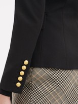 Thumbnail for your product : Balmain Double-breasted Wool-twill Blazer - Black