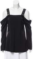 Thumbnail for your product : Elizabeth and James Embellished Cold-Shoulder Top w/ Tags