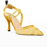 Thumbnail for your product : Fendi Colibri Ruched Slingback Pumps