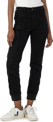 KUT from the Kloth Chris High Waist Cotton Blend Utility Joggers